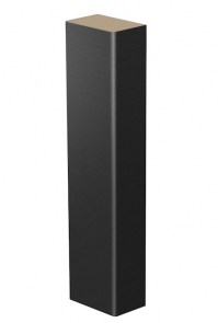 P4 Background rail PVC black shagreen